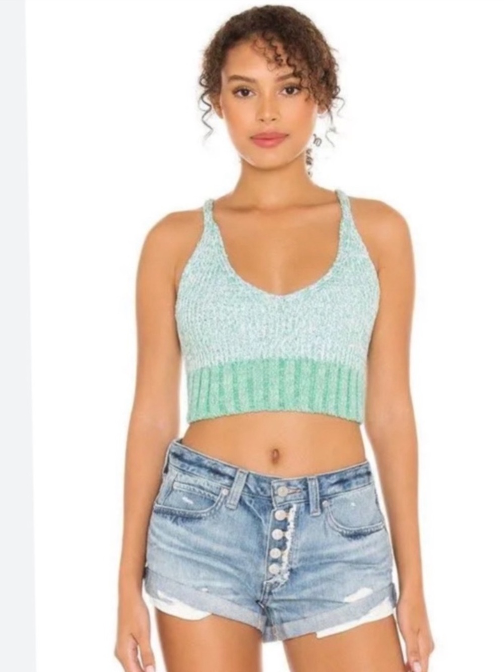 NWOT Free People Here All Day Knit Brami